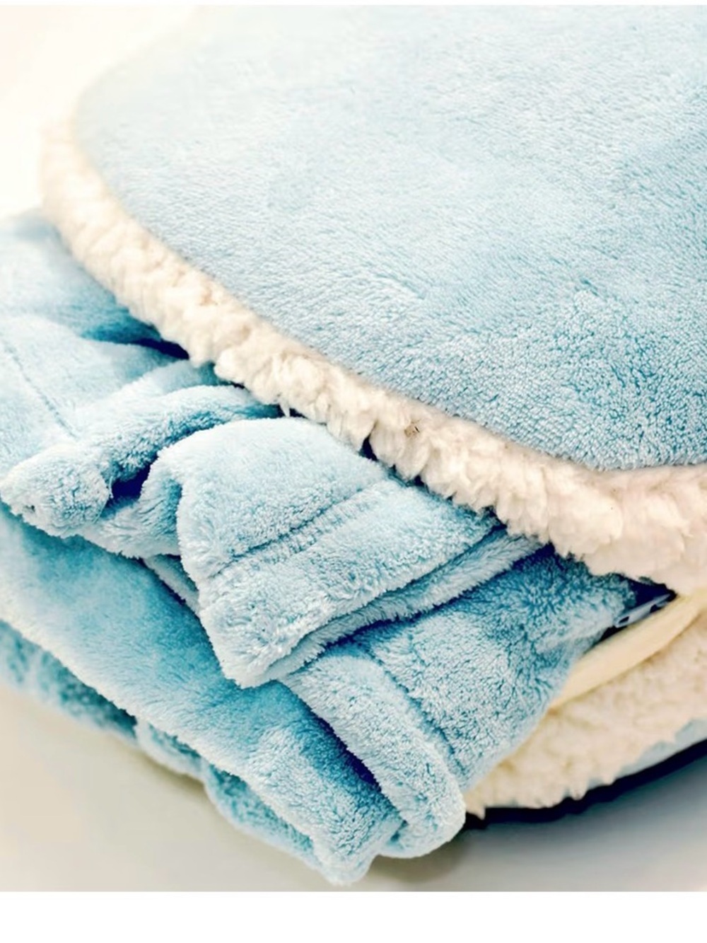 Pillow & Blanket Set- Light Blue - Picture 8 of 8